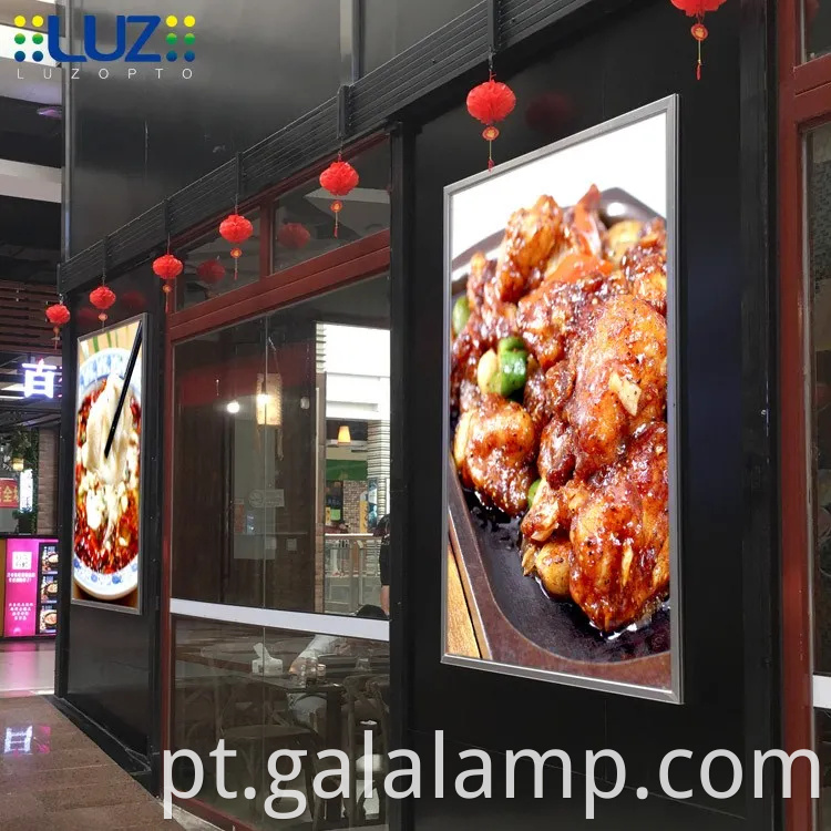 LED LED POSTER PULHOREMENT LIGHT CAIXA SNAP LAMP